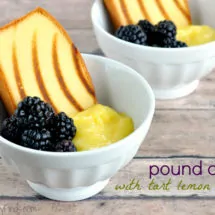 pound cake with tart lemon curd