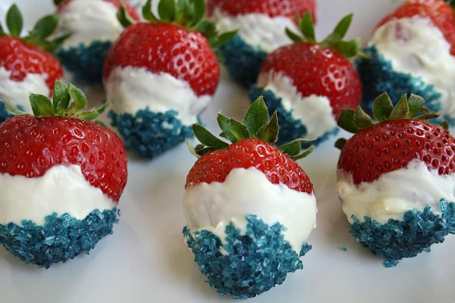 July 4 Red White and Blue Strawberries