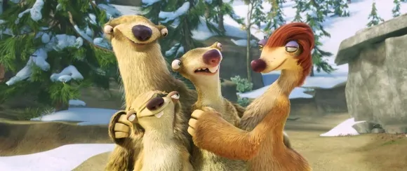 Sid and his family Ice Age Continental Drift