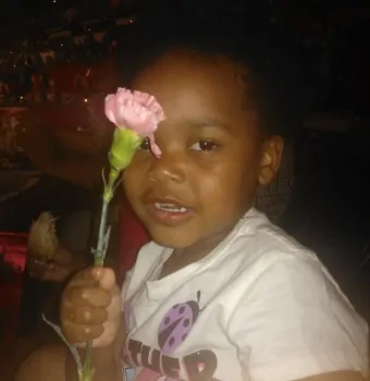 daughter with flower at Medieval Times