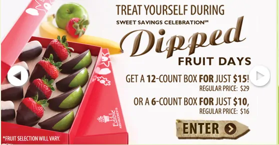 Edible Arrangements Special Dipped Deal