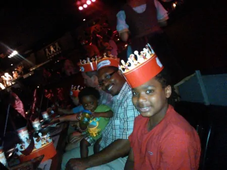 family dining at Medieval Times