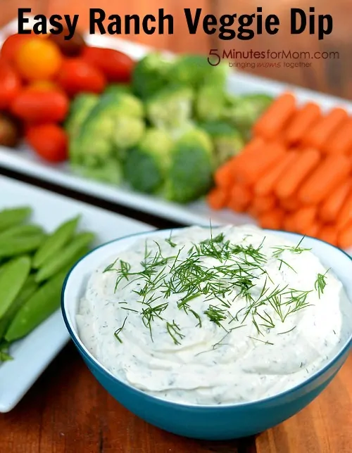 Easy Ranch Veggie Dip