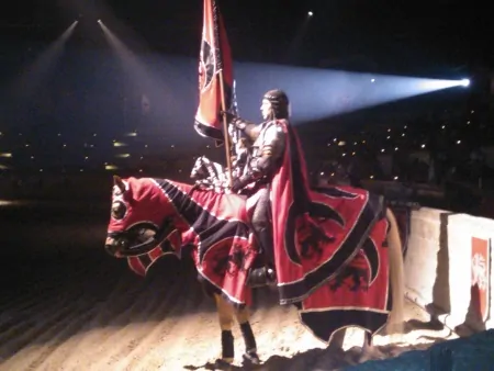 red knight at Medieval Times