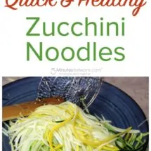 Quick and Healthy Zucchini Noodles - Zoodle Recipe