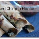 Baked Chicken Flautas