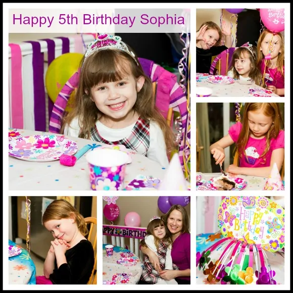 Happy 5th Birthday Sophia