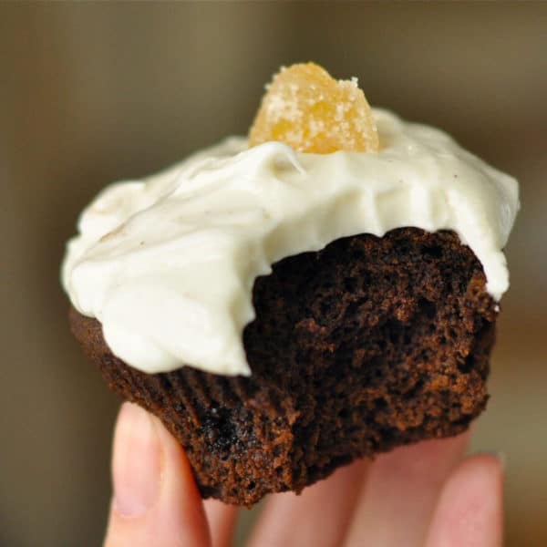 Gingerbread Cupcakes with Cinnamon Ginger Frosting