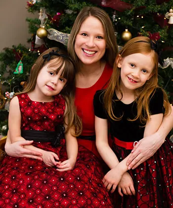 Susan with Sophia and Julia