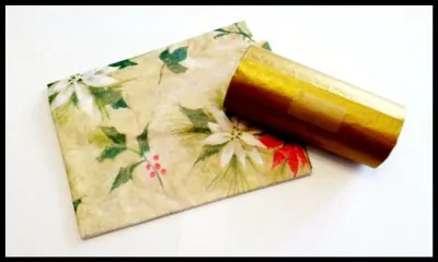 covered tube for Christmas cracker