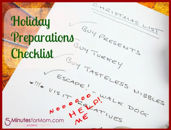 christmas preparations checklist