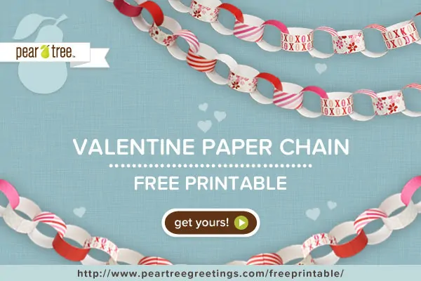 Free Valentine Printable from Pear Tree Greetings