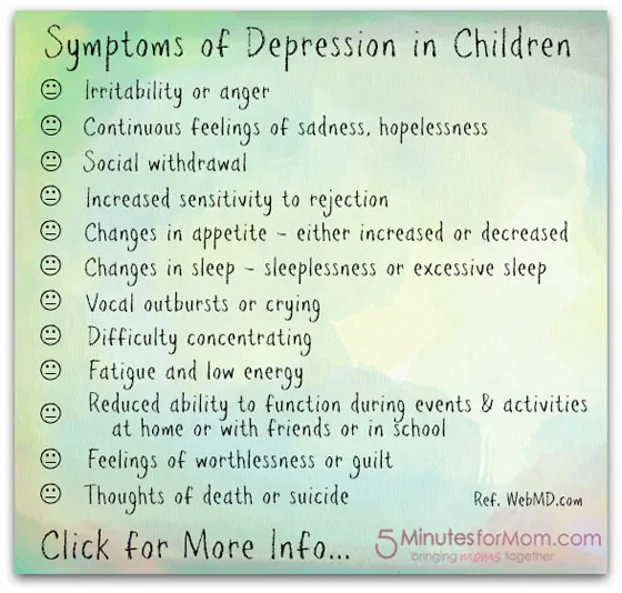 Symptoms of Depression in Children