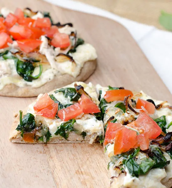 Spinach Artichoke Dip Pizza