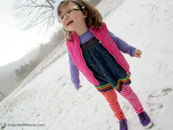 Priscilla Rocking Her Polkadot What Leggings - B-InspiredMama