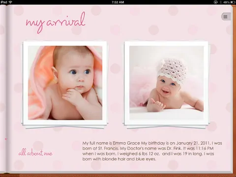 Use the Story of You iPad App to Create Beautiful Baby Books