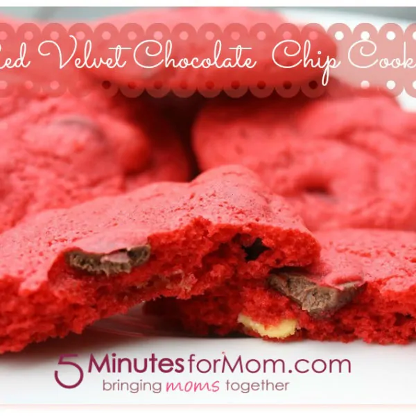 Red Velvet Chocolate Chip Cookies