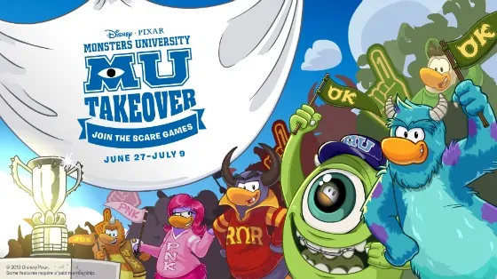 Club Penguin Monsters University Takeover