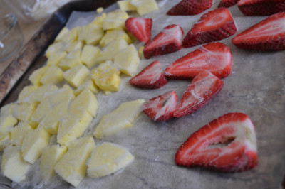 sliced frozen fruit