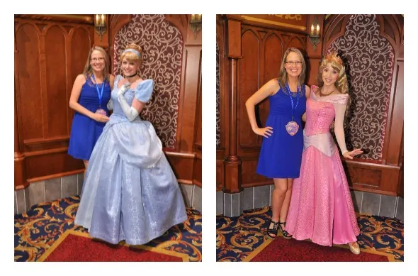 Meeting the princesses at Fantasy Faire