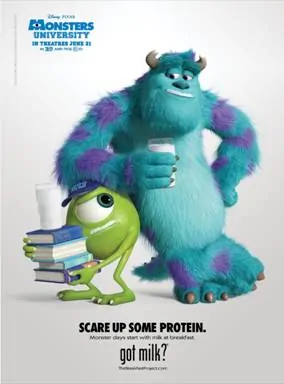 Mike and Sulley’s New “Got Milk” Ad