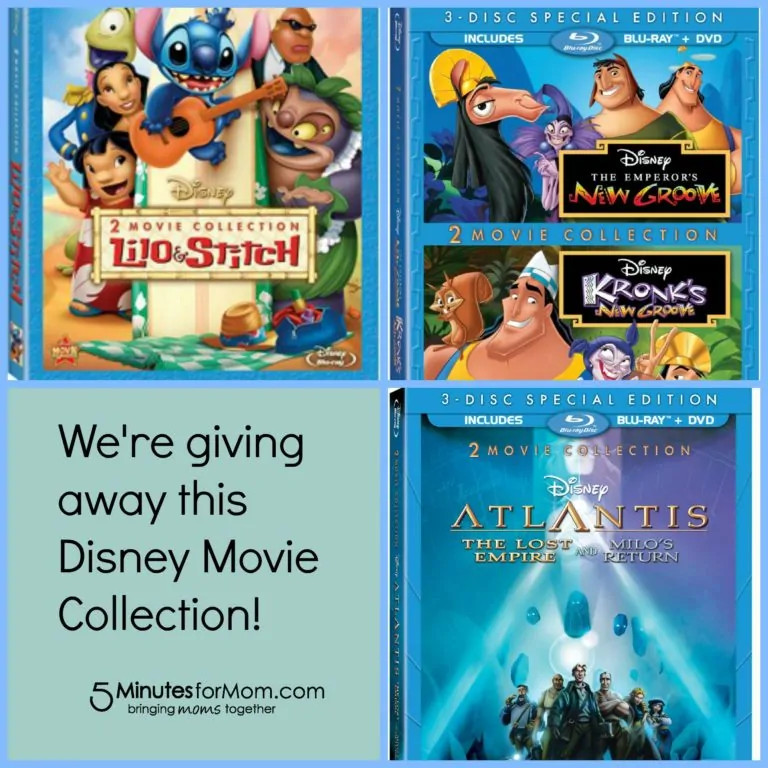 Lilo & Stitch, Atlantis, Emperor’s New Groove 2-Movie Collections on Blu-Ray & DVD (Giveaway)