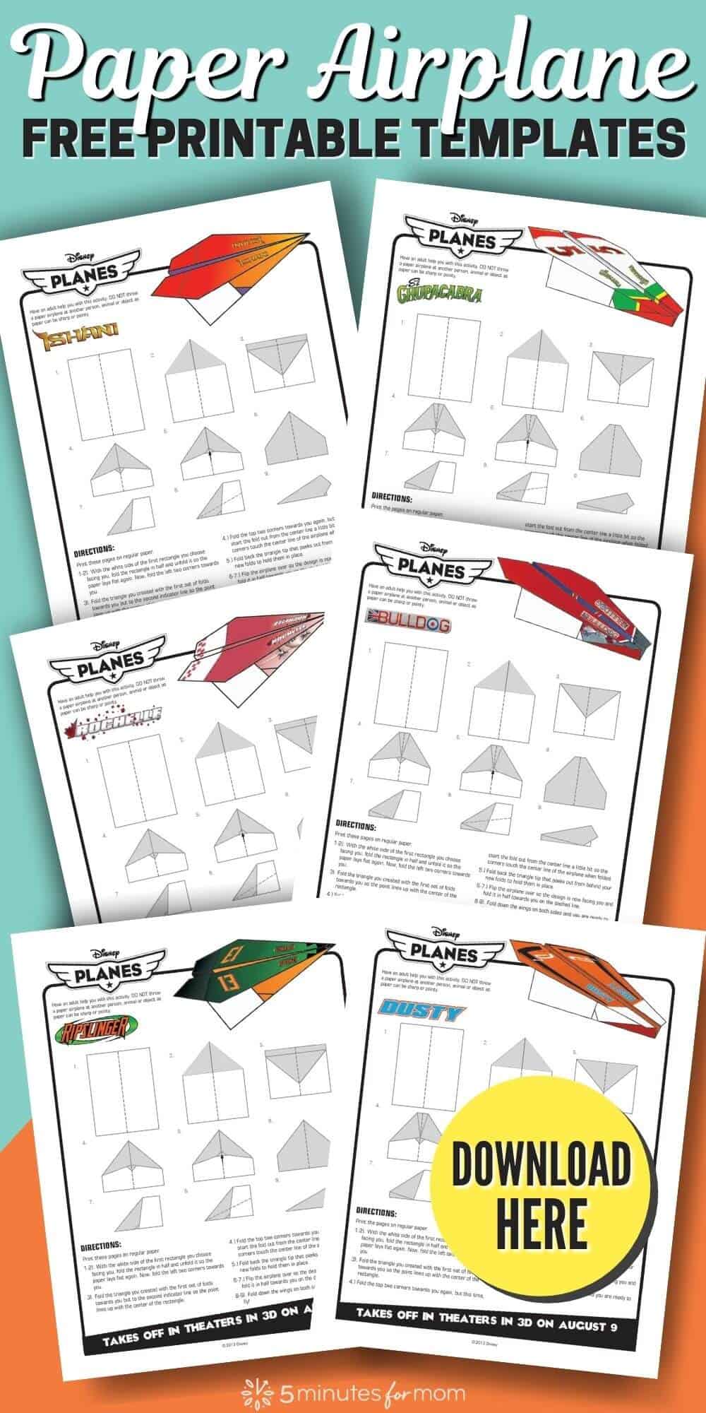 How To Make A Paper Airplane - Disney Planes Style