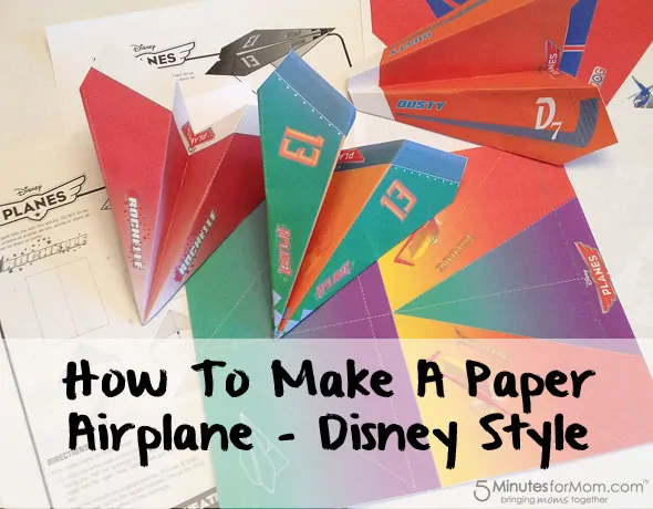 How To Make A Paper Airplane – Disney Planes Free Printables