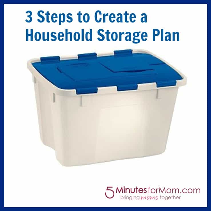 Tackling a Household Storage Plan - 5 Minutes for Mom