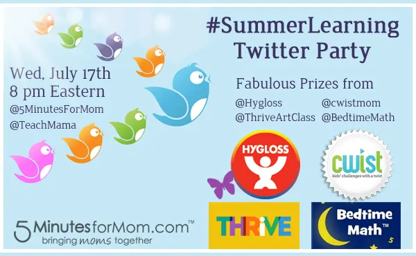 Summer Learning Twitter Party #SummerLearning