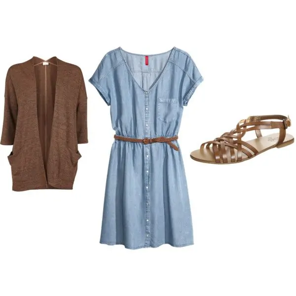 Dress with Cardigan