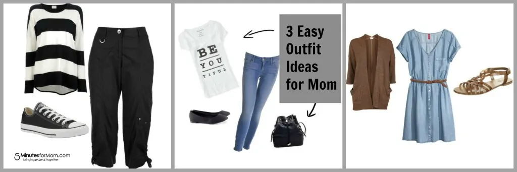 3 Easy Outfit Ideas for Moms - 5 Minutes for Mom