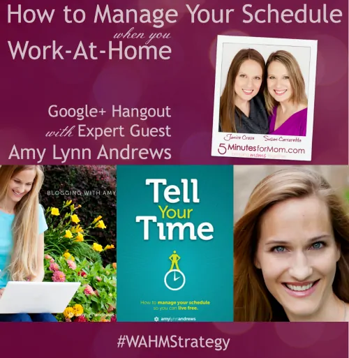 How to Manage Your Schedule when you Work-at-Home #WAHMStrategy