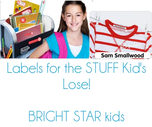 Bright Star Kids School Labels Kit Keep Your Items Close at Hand