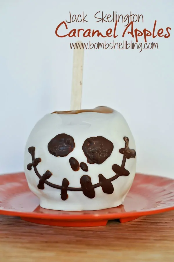 Jack Skellington Caramel Apples from Bombshell Bling