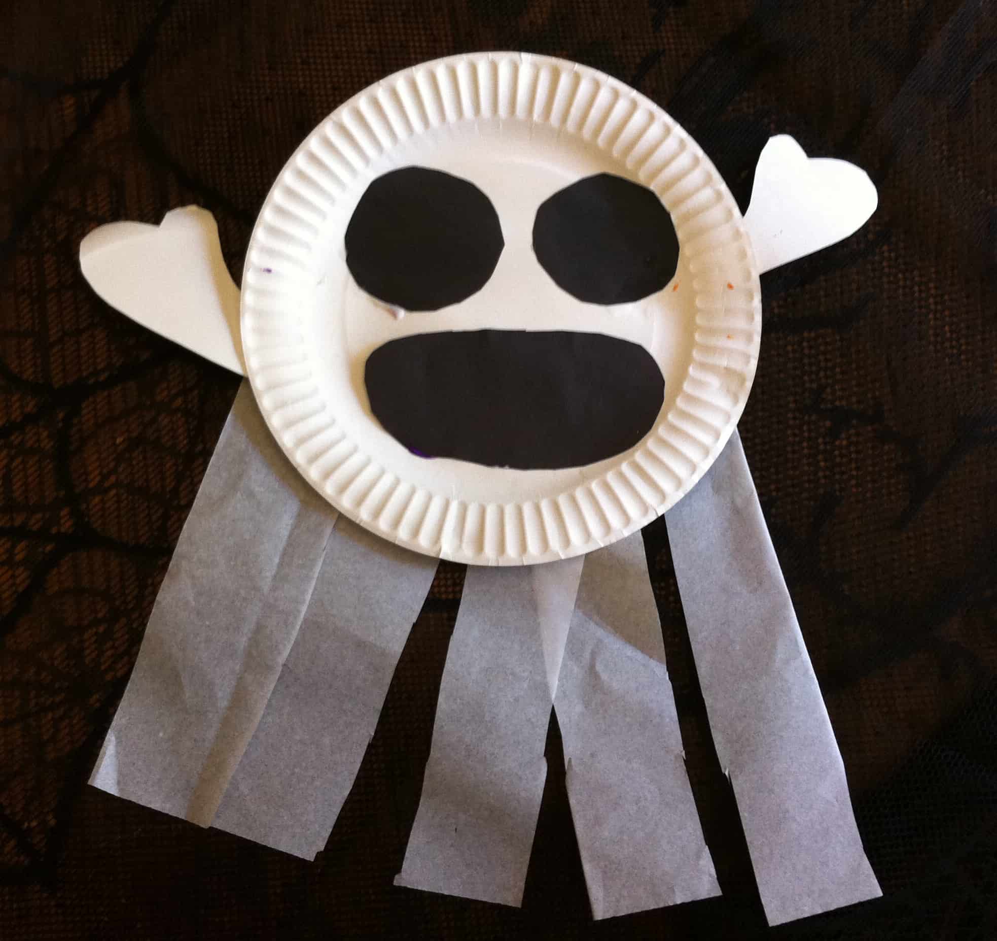 Paper Plate Ghost 2 5 Minutes for Mom