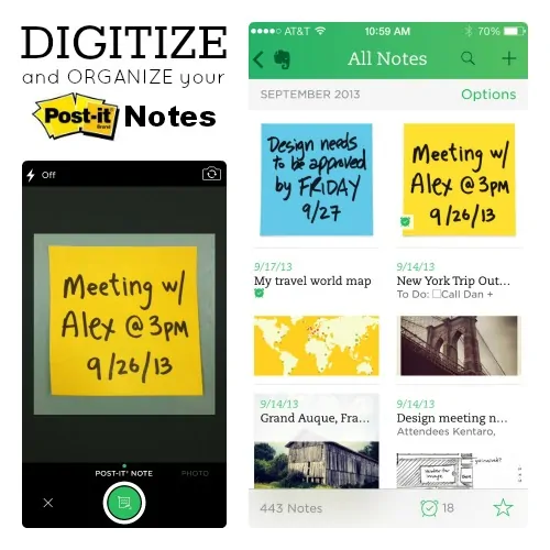 Evernote and Post-It