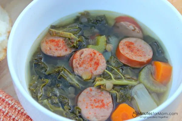 kale lentil and sausage soup