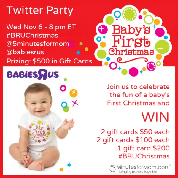 Let’s Talk About Baby’s First Christmas – Join us for our next Twitter Party #BRUChristmas