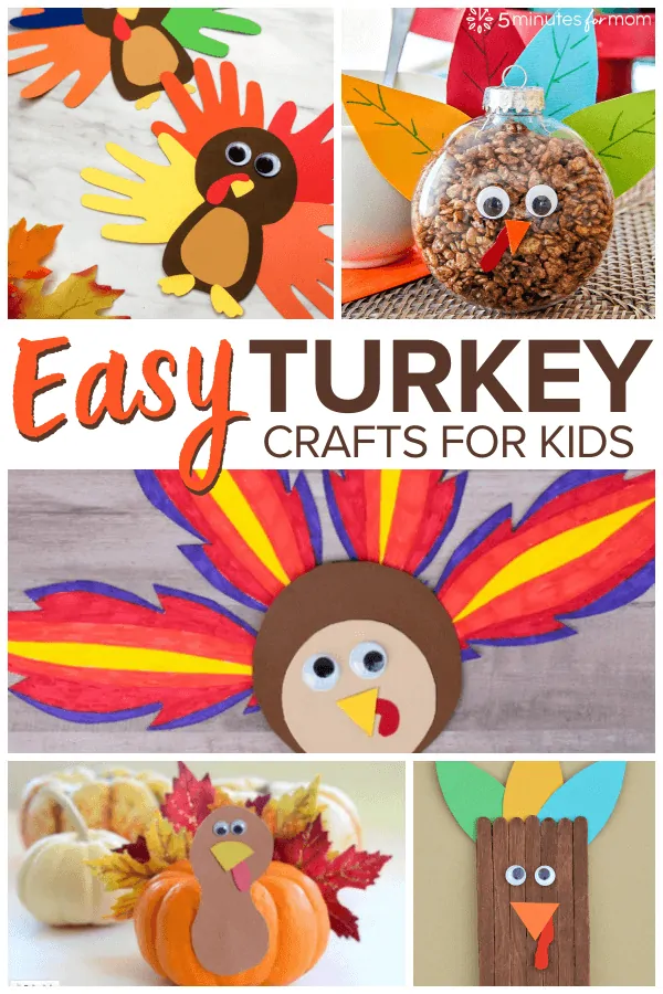 Easy Turkey Crafts for Kids