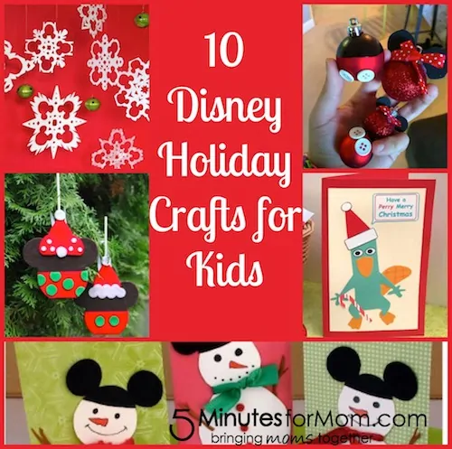 10 Disney Holiday Crafts from 5 Minutes for Mom