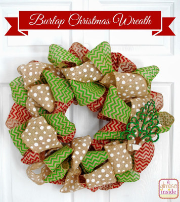 5burlap christmas wreath