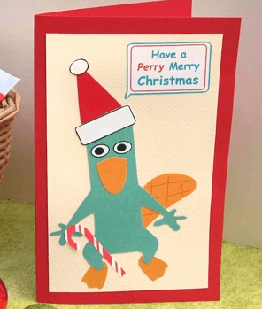 Agent P Merry Perry Christmas Card