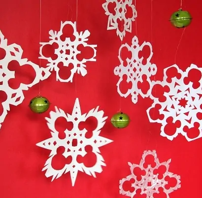 Mickey Mouse Paper Snowflakes