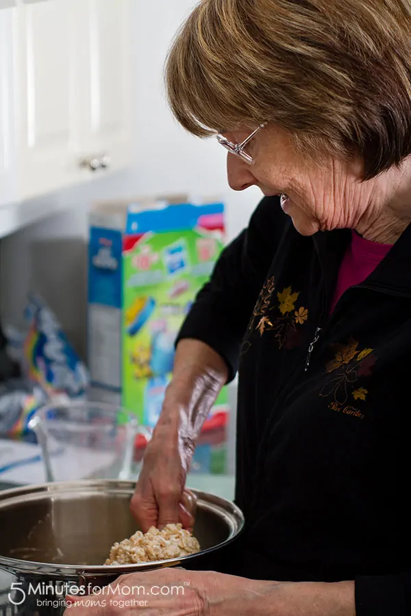 Joan cooking