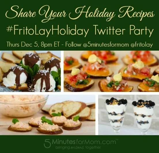 Reminder to Join our Sweet & Savory Holiday Twitter Party #FritoLayHoliday