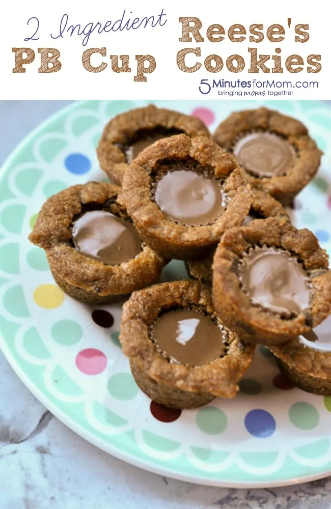 2 Ingredient Reese's PB Cup Cookies