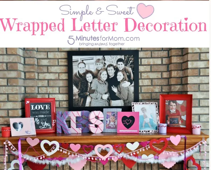 Simple Sweet Wrapped Letter Decoration