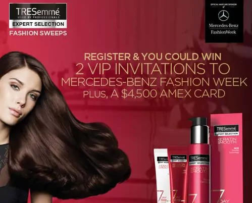 Win a Trip to Tresemme Mercedes Benz Fashion Week!