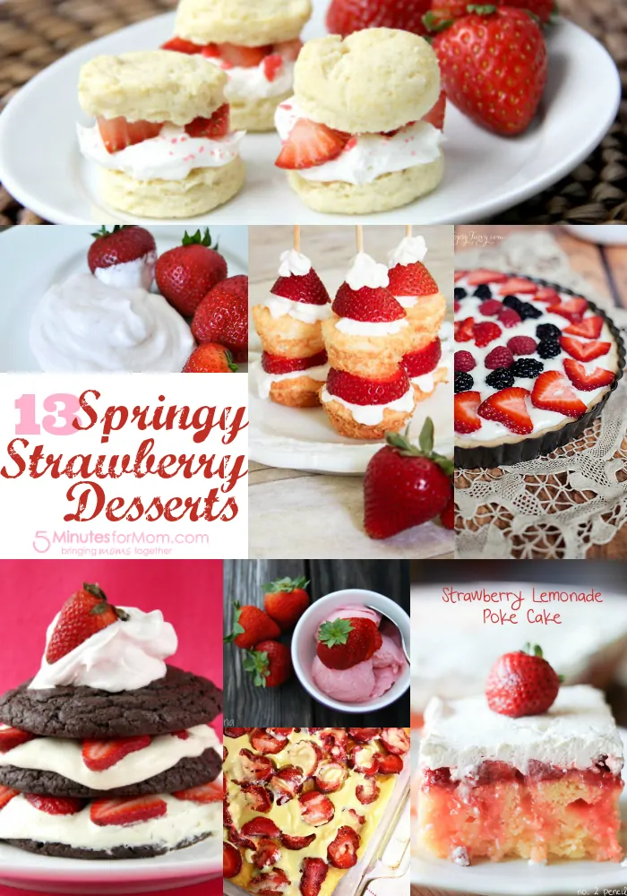 13 Springy Strawberry Desserts